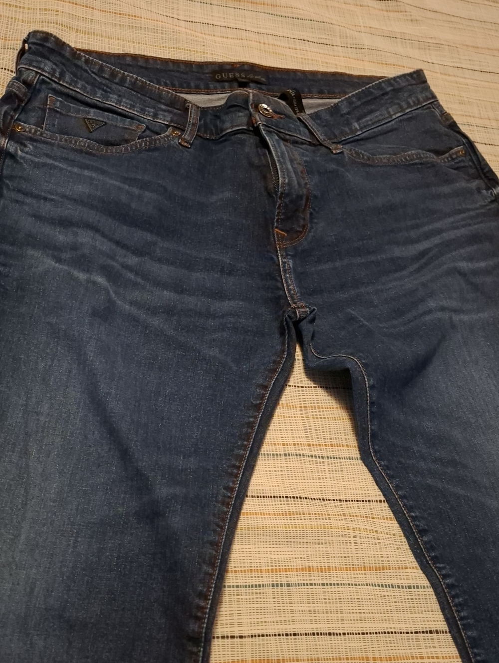 GUESS Slim Straight Dark Blue Denim Jeans